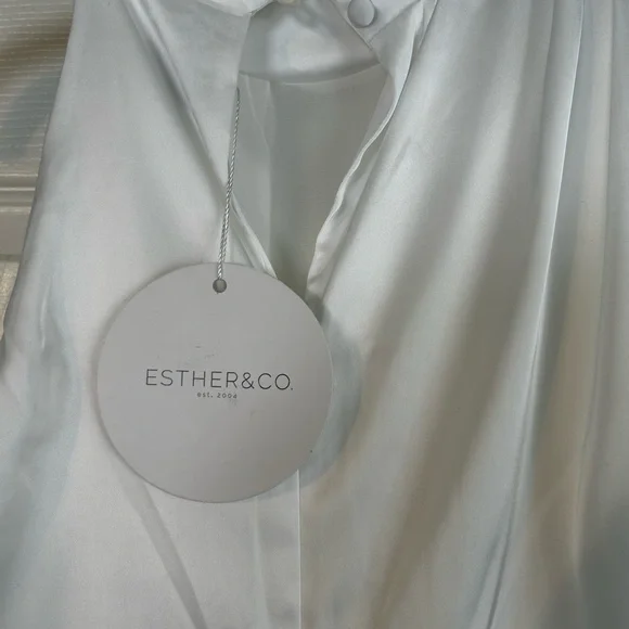 Esther & Co Zarriah Dress- White - Picture 3 of 6